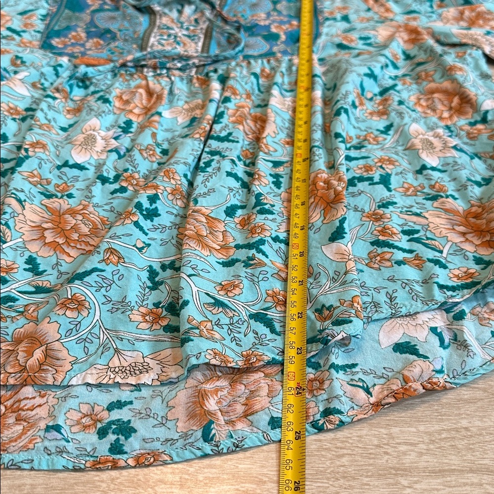 Green boho blouse - Picture 5 of 6